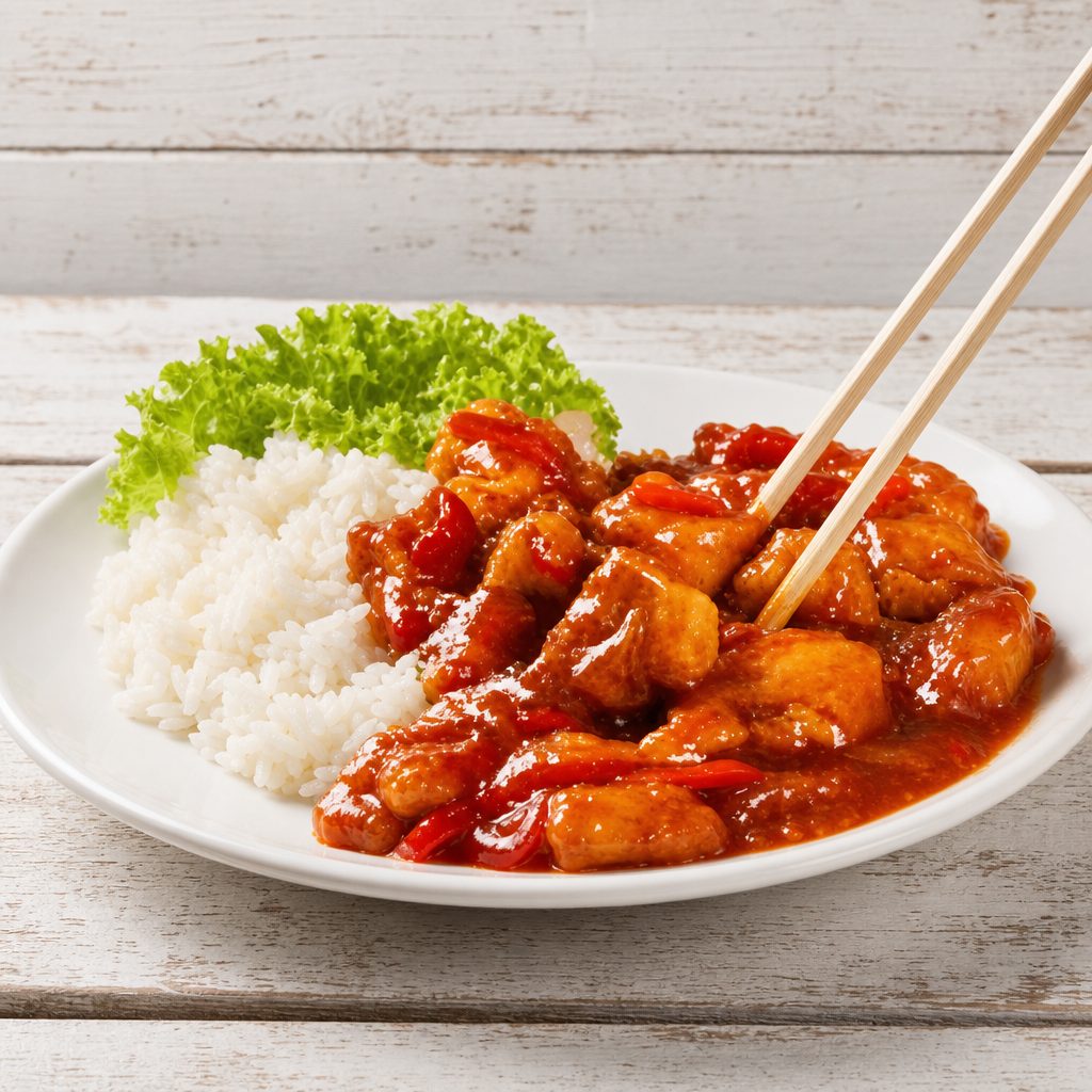Sweet & Sour Chicken甜酸鸡.