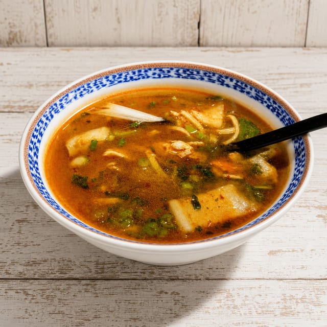 Ma La Noodle Chicken Soup麻辣鸡汤面.